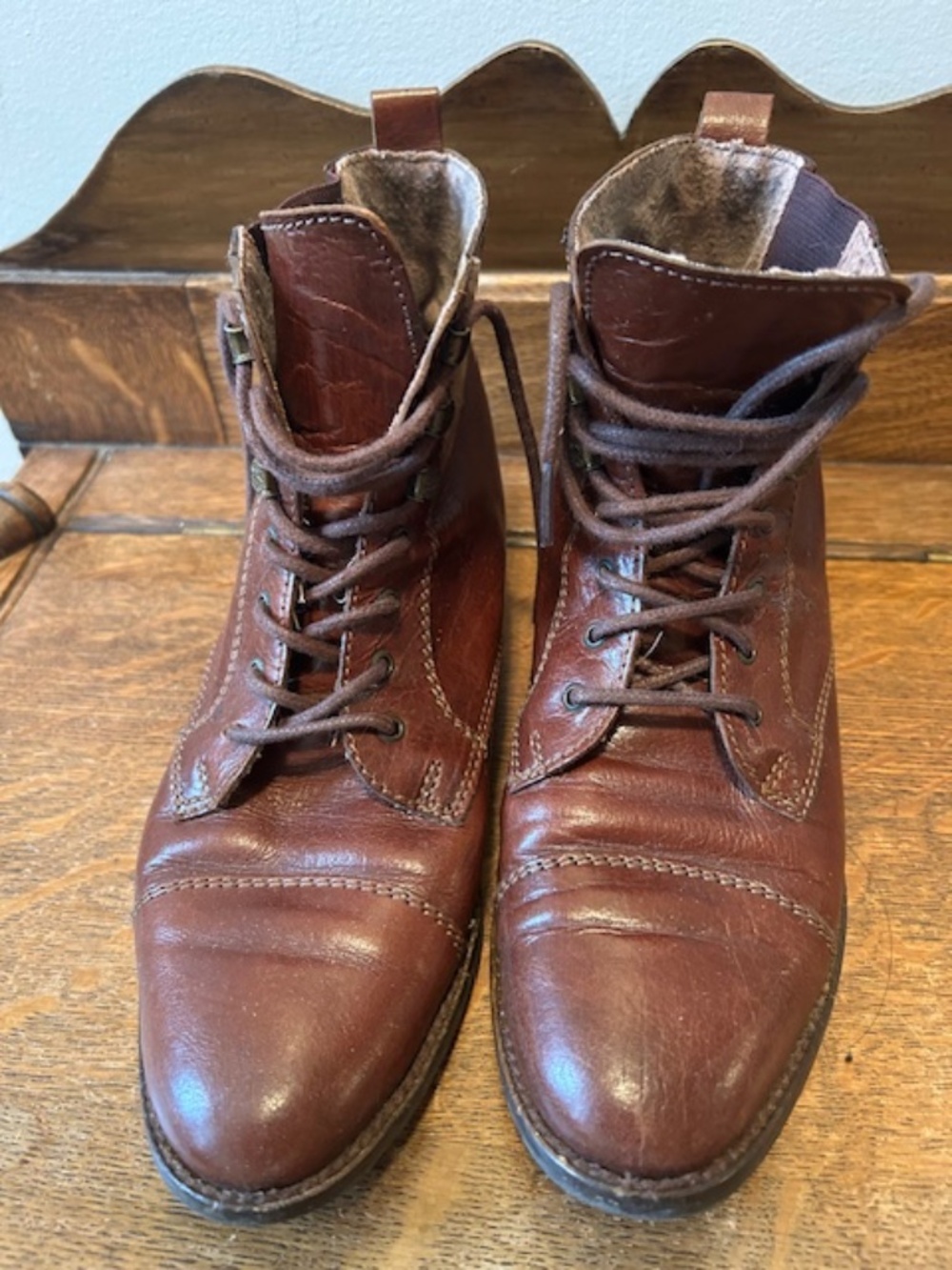 Vintage Aldo Brown Leather ankle boots (8)